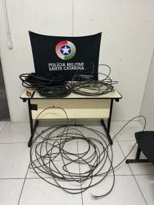 Homem é preso em flagrante por furto de fiação