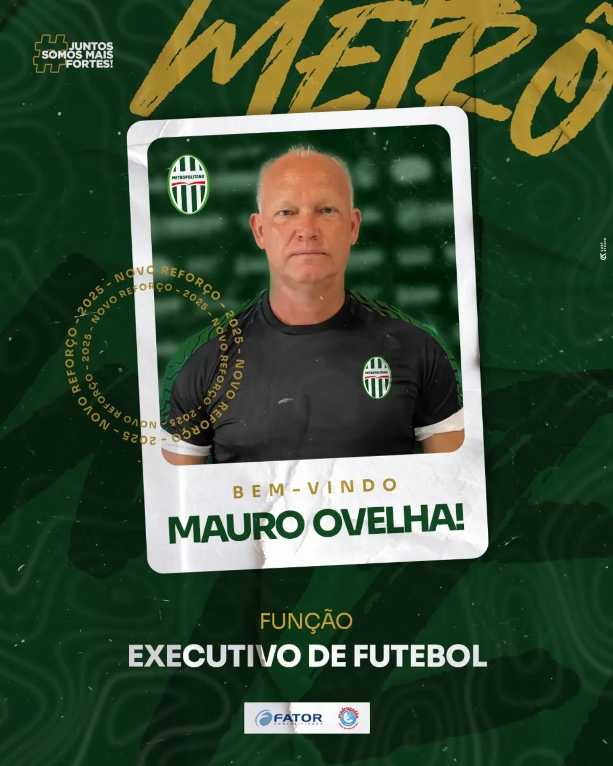 Mauro Ovelha está de volta ao Metropolitano como executivo de futebol