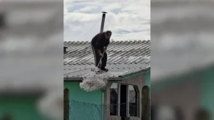 São Joaquim enfrenta danos após granizo atingir região rural