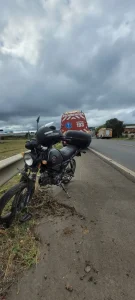 Motociclista fica ferido em acidente na BR-282