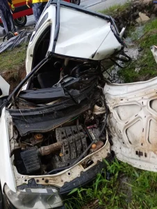 Duas pessoas morrem em grave colisão na SC-410 em São João Batista