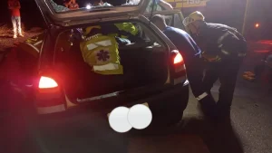 Acidente entre caminhão e dois carros mobiliza resgate em Bom Retiro