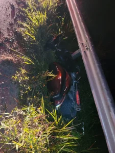 Motociclista fica ferido em queda na SC-350, em Taió