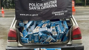 Dois mil maços de cigarros são apreendidos em São Lourenço do Oeste