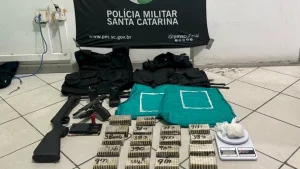 Mais de 900 munições e duas armas de fogo são apreendidas