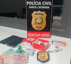 Polícia Civil prende dois investigados por tráfico de drogas em Otacílio Costa