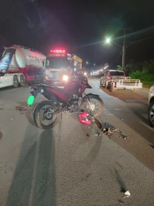 Motociclista tem dedos do pé parcialmente amputados após colisão com carro na SC-350, em Ituporanga