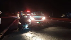 Três pessoas ficam feridas em acidente na BR-470, em Trombudo Central
