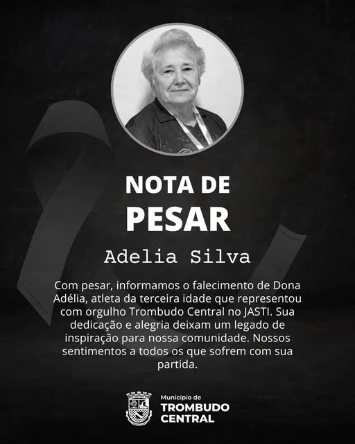 Atleta de Trombudo Central, idosa morre após acidente em São Bento do Sul