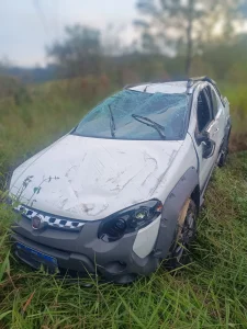 Motorista de 59 anos fica ferido em acidente na SC-425, em Mirim Doce