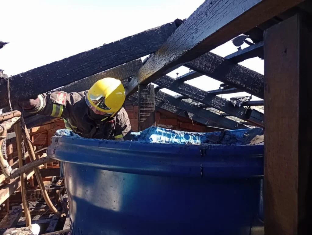 Três pessoas ficam feridas em incêndio na Barra do Trombudo, em Rio do Sul