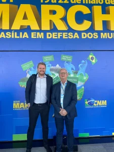 Prefeito e vice de Ibirama participam da Marcha a Brasília e buscam recursos para o município
