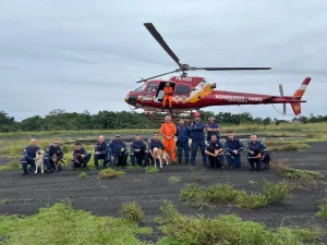 Binômios do Corpo de Bombeiros Militar realizam treinamento conjunto em Florianópolis