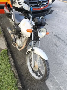Motociclista é encaminhado ao hospital após acidente, em Ituporanga
