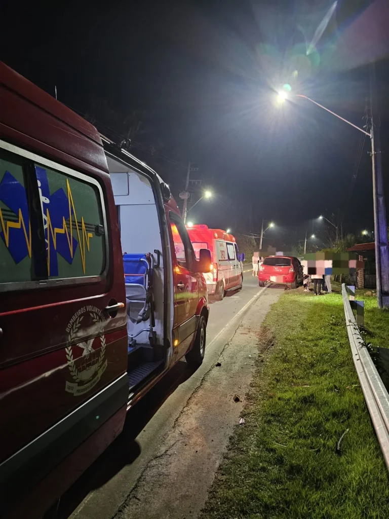 Jovem de 24 anos fica gravemente ferido em acidente na SC-340, em Dona Emma