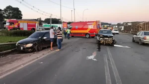 Criança de oito anos fica ferida em acidente na BR-470, em Curitibanos