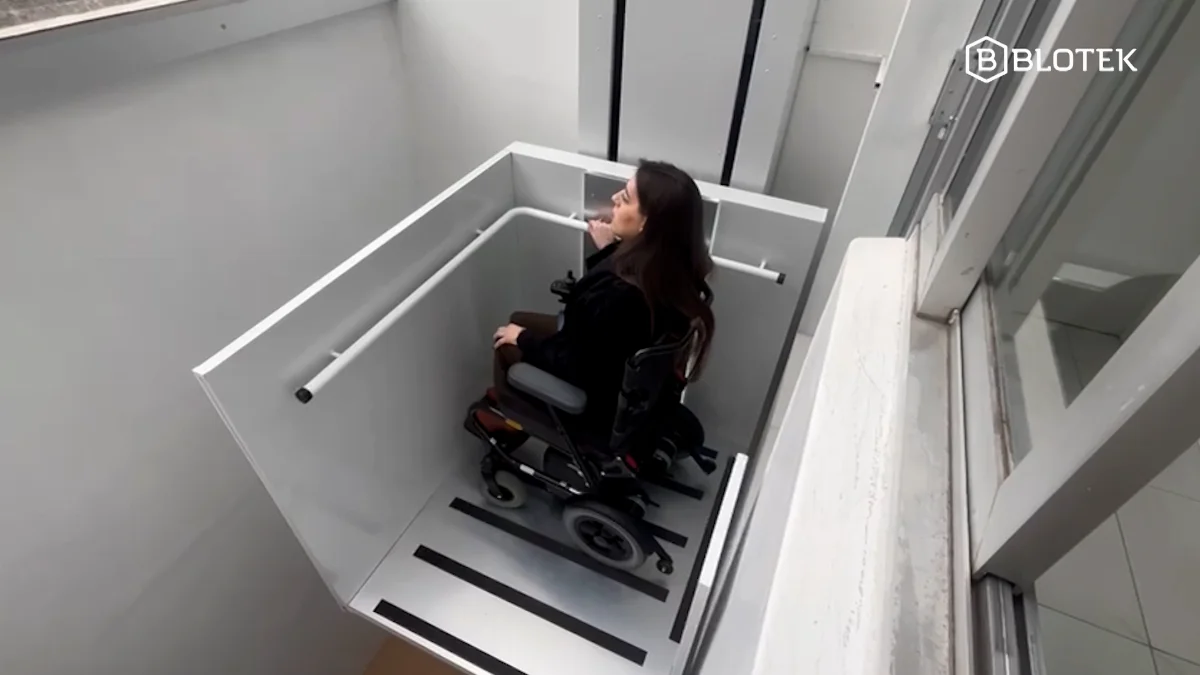 Como o elevador de acessibilidade facilita a rotina