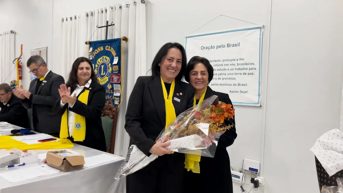 Posse da nova diretoria do Lions Club.