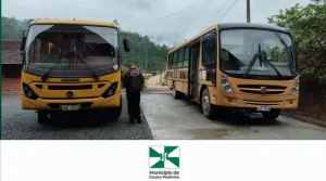 Ônibus escolares passam por manutenção preventiva para garantir segurança e qualidade no transporte dos alunos em Doutor Pedrinho