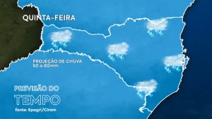 Novo alerta dos órgãos de meteorologia. Dessa vez para a possibilidade de chuva intensa e o Alto Vale tem risco alto.