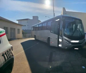 Homem é preso ao tentar furtar ônibus no Centro de Campos Novos