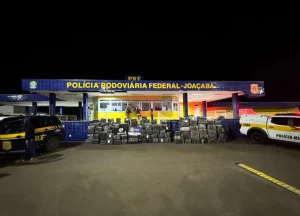 Ação conjunta PRF e PMRV faz a maior apreensão de maconha do ano em SC