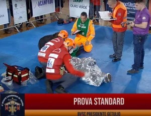 Bombeiros Voluntários de Presidente Getúlio estão em Treze Tílias para o Desafio de Trauma