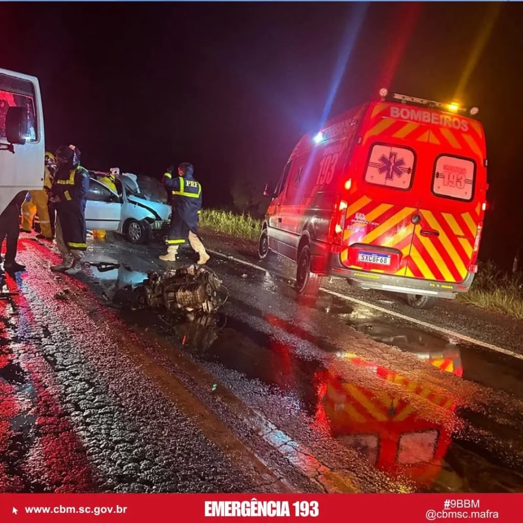Idosos de Rio Negrinho morrem em acidente envolvendo caminhão na BR-280