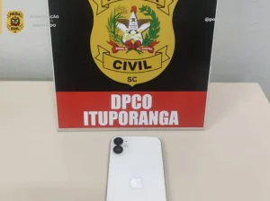 Polícia Civil recupera no Rio Grande do Sul, Iphone furtado em Ituporanga