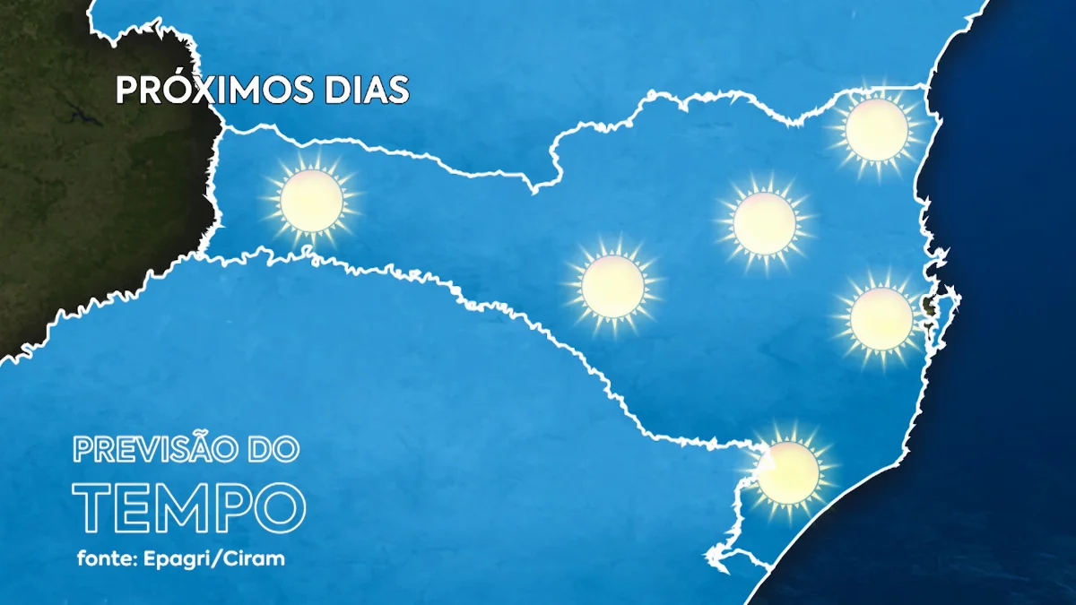 Tempo frio e ensolarado segue no Alto Vale nos próximos dias