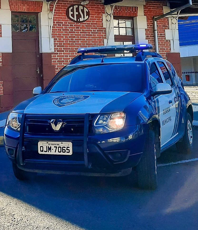 Homem é levado à delegacia e tem Pitbull recolhido após ataque a outro cão, em Rio do Sul