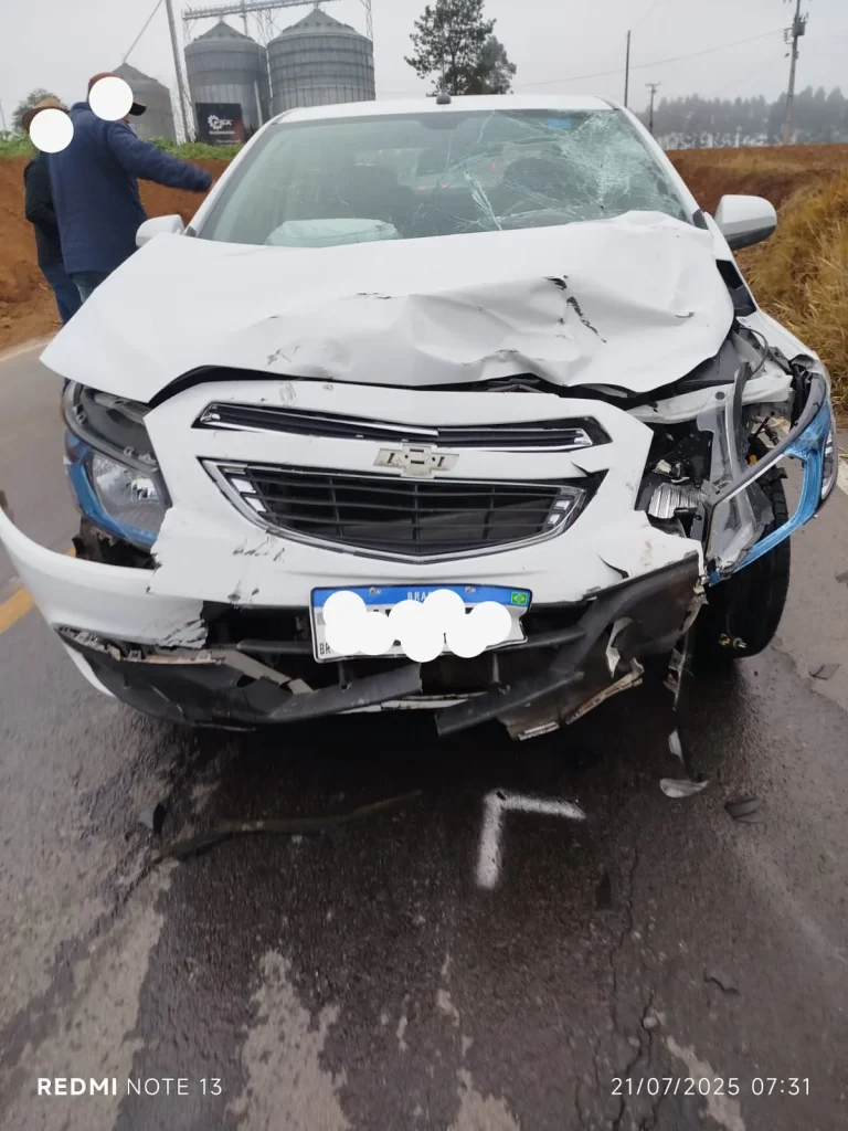 Motociclista tem ferimentos graves após acidente na SC-281, em Agrolândia