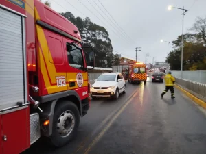 Jovem de 18 anos fica ferida em acidente na SC-110, em Ituporanga