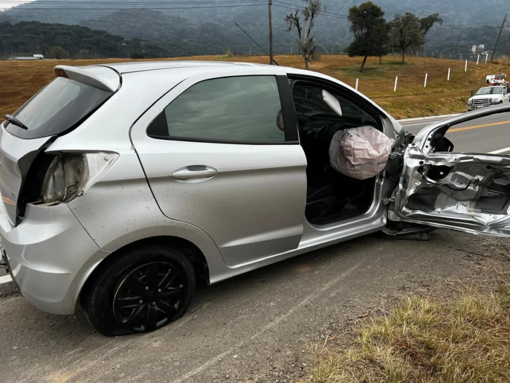 Três pessoas morrem em grave acidente na SC-370, na Serra catarinense