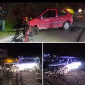 Acidente entre dois carros mobiliza socorristas na BR-470 em Ibirama