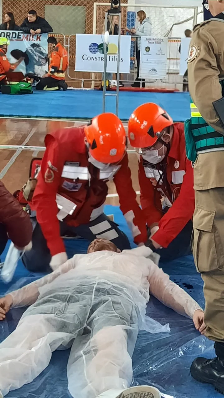 Bombeiros Voluntários de Presidente Getúlio conquistam pódio no Desafio Catarinense de Trauma