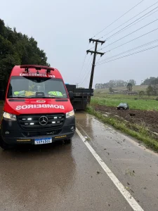 Motorista fica ferido em acidente na SC-110, na Bela Vista, em Ituporanga