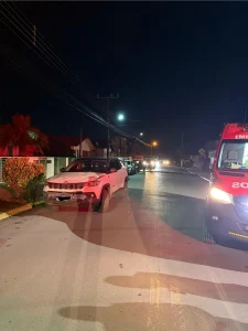 Motociclista fica ferido em acidente em Ituporanga