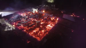 Residência é atingida por incêndio em Alfredo Wagner