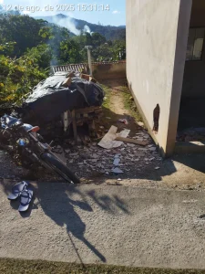 Motociclista fica ferido após colidir contra parede em Botuverá