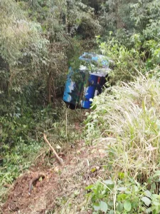 Acidente com  ônibus motorhome é registrado na BR-470 em Rio do Sul
