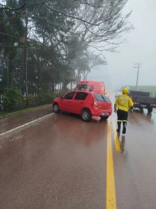 Motorista fica ferida em acidente em Ituporanga