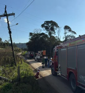 Homem é vítima de choque elétrico em fiação de alta tensão no interior de Vitor Meireles