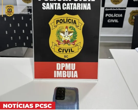 Celular furtado há três meses, em Imbuia, é recuperado em Ituporanga