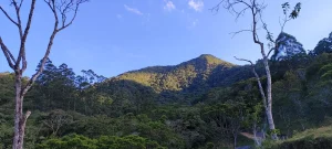 Jovem sofre fratura em trilha e é resgatada por helicóptero, em Gaspar