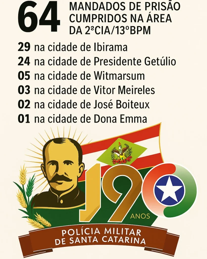 De 1º De Janeiro Até O Dia De Hoje, Já Foram Cumpridos Um Total De 64 Mandados De Prisão Nos Mun