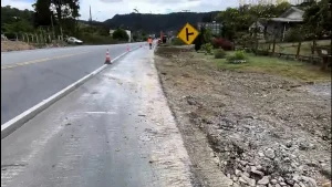 Caso mostrado na RBA TV é solucionado, na margem da SC-350