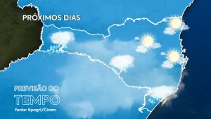 No final de semana a chegada de uma nova frente fria muda o tempo em Santa Catarina