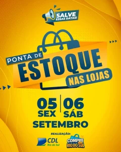 Feira Ponta de Estoque das Lojas de Rio do Sul acontece nesta sexta e sábado
