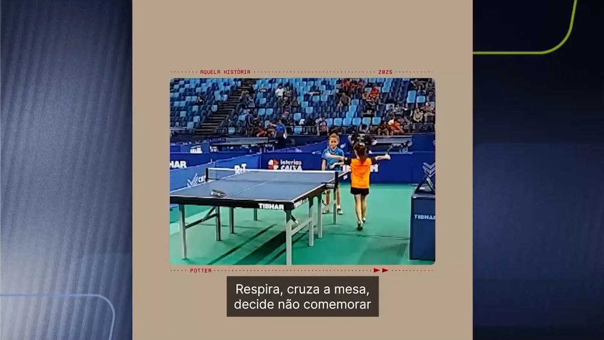 Vídeo de adversária abraçando atleta que perdeu ponto viraliza